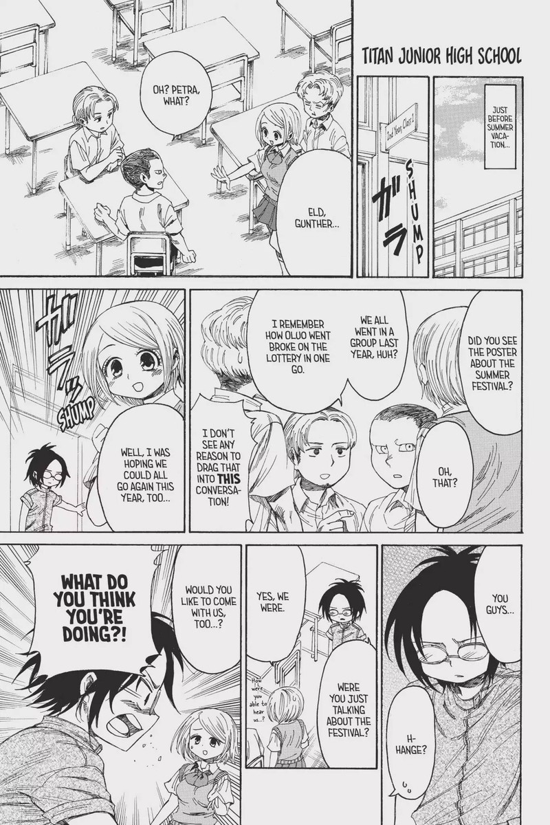 Shingeki Kyojin Chuugakkou Chapter 21 Page 1