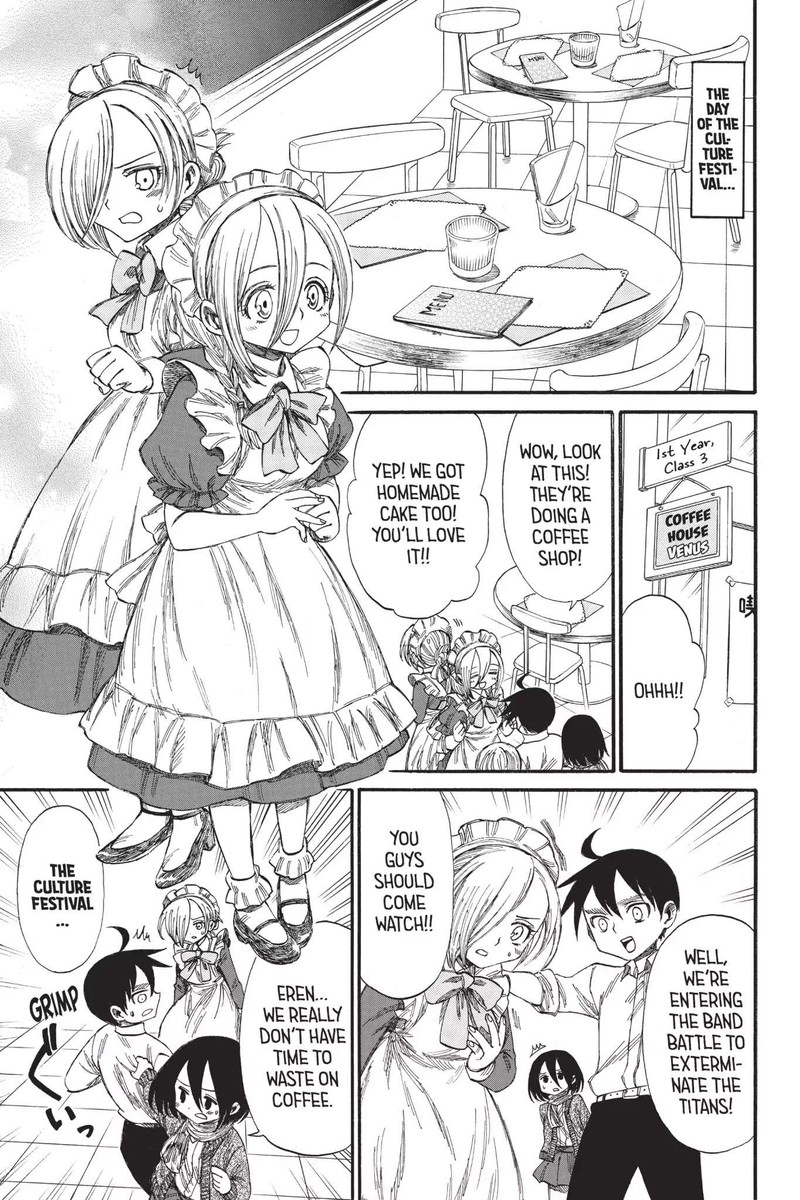 Shingeki Kyojin Chuugakkou Chapter 35 Page 1