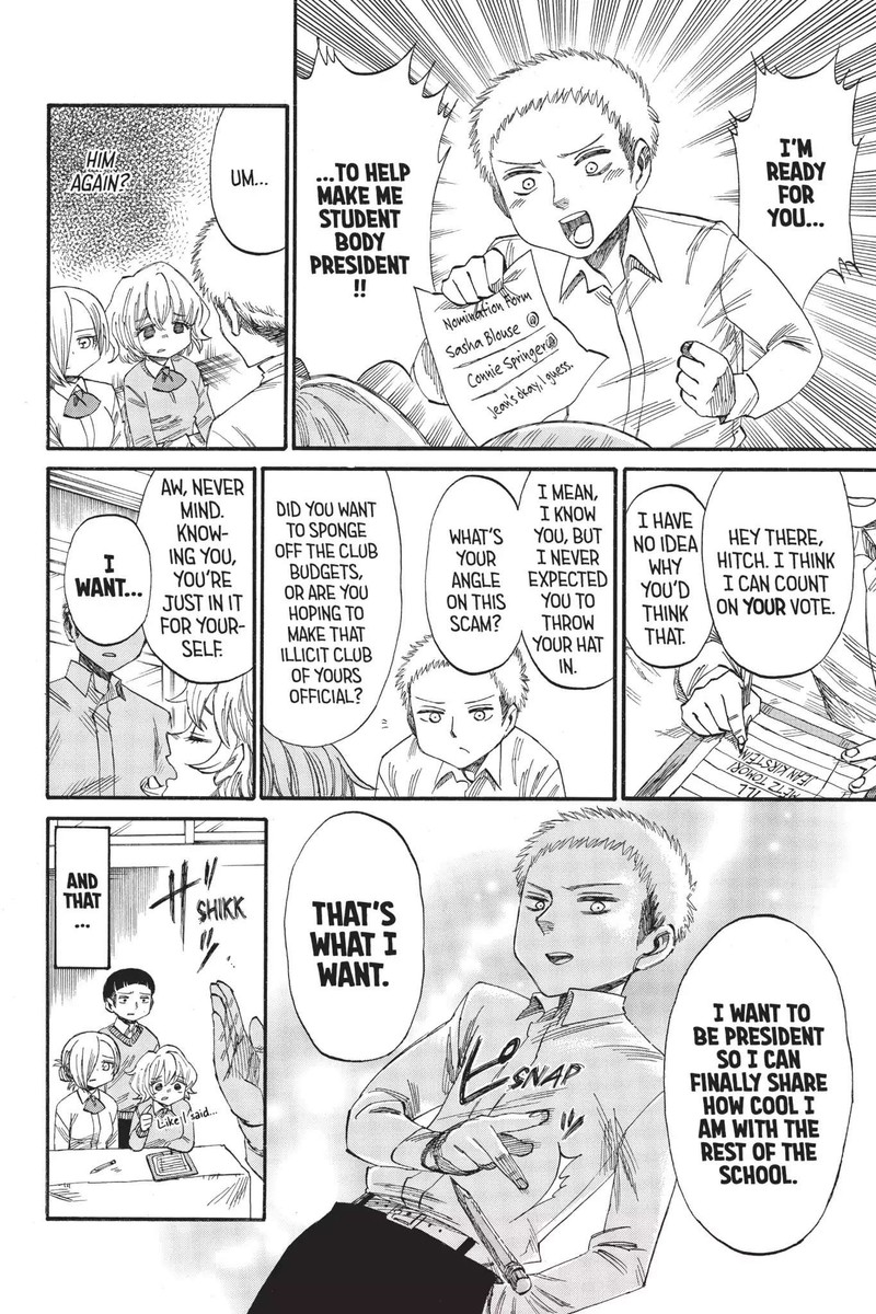 Shingeki Kyojin Chuugakkou Chapter 38 Page 8