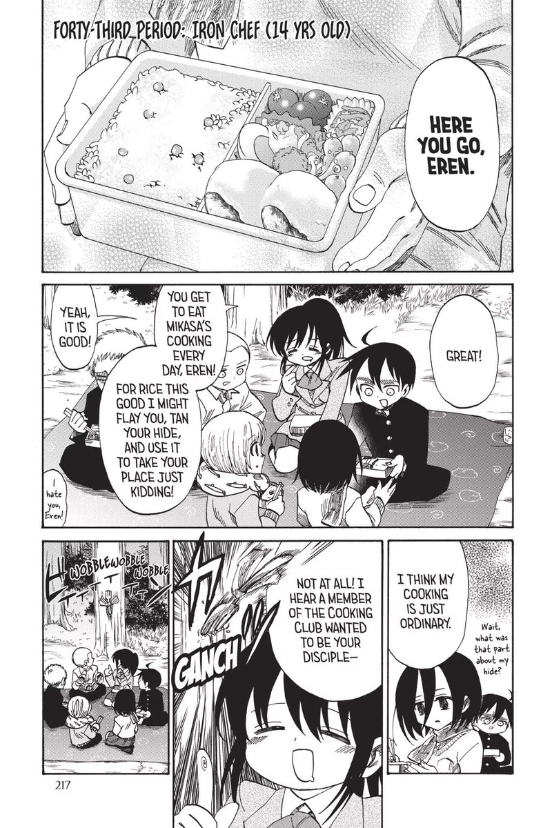 Shingeki Kyojin Chuugakkou Chapter 43 Page 1