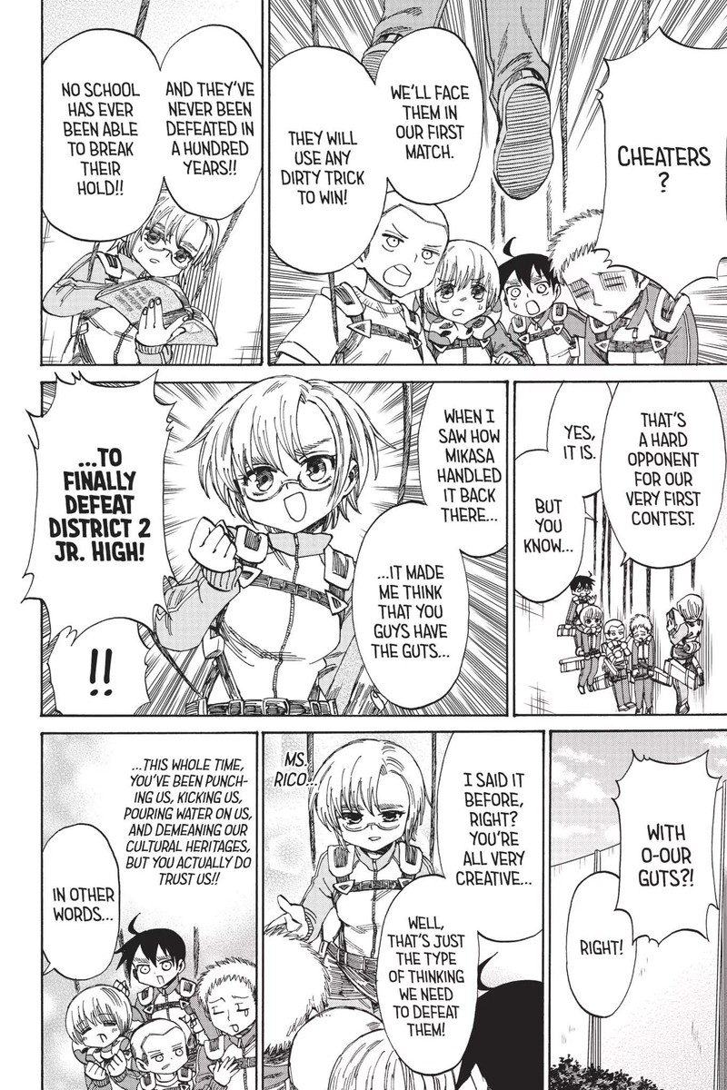 Shingeki Kyojin Chuugakkou Chapter 44 Page 14