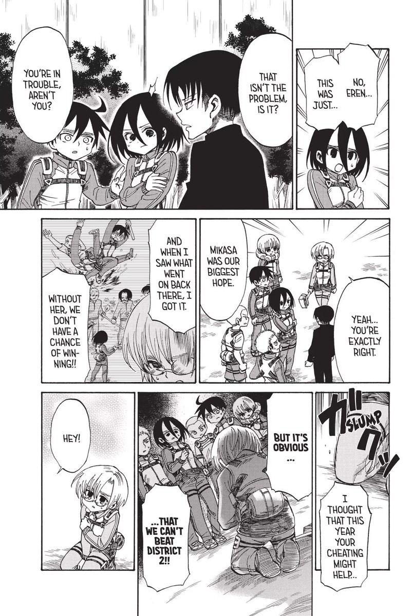 Shingeki Kyojin Chuugakkou Chapter 45 Page 12