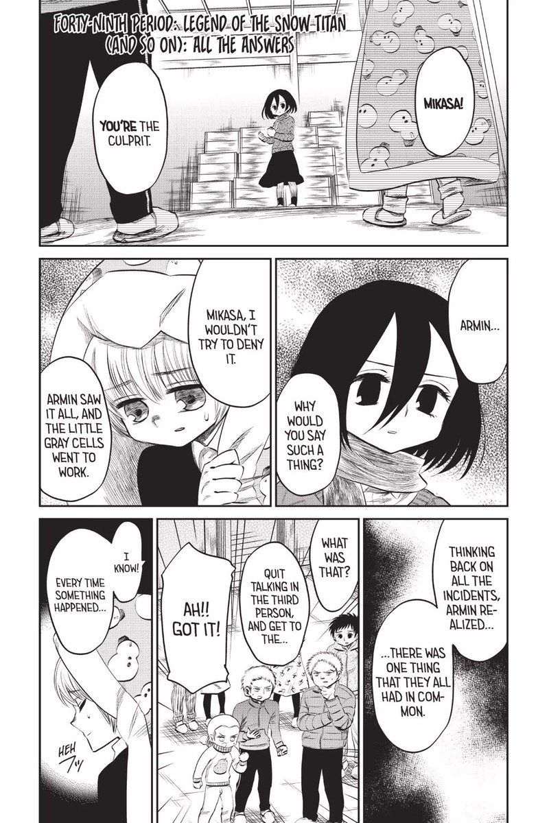 Shingeki Kyojin Chuugakkou Chapter 49 Page 1