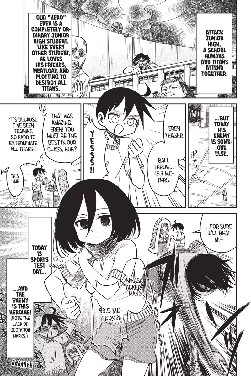 Shingeki Kyojin Chuugakkou Chapter 52b Page 3