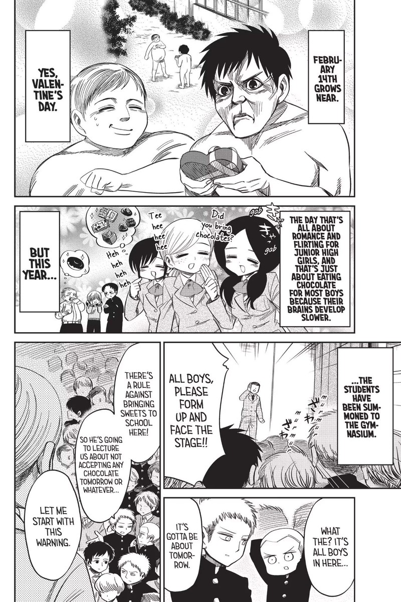 Shingeki Kyojin Chuugakkou Chapter 53 Page 1