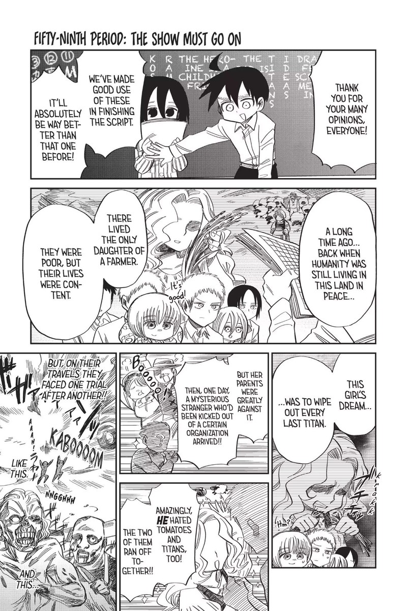 Shingeki Kyojin Chuugakkou Chapter 59 Page 1