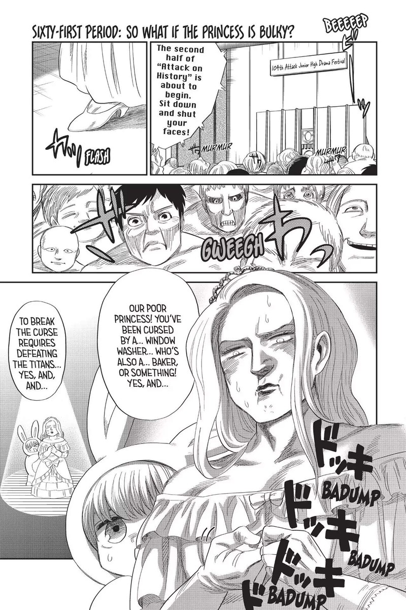 Shingeki Kyojin Chuugakkou Chapter 61 Page 1
