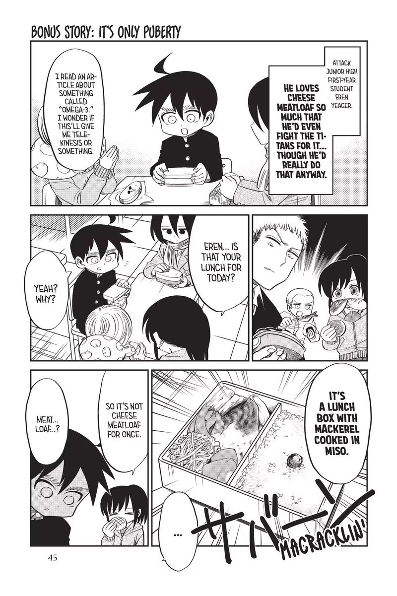 Shingeki Kyojin Chuugakkou Chapter 61a Page 1