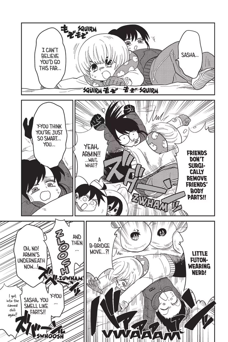 Shingeki Kyojin Chuugakkou Chapter 70 Page 9