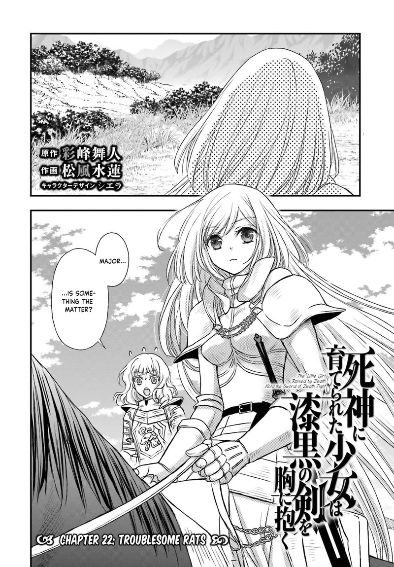 Shinigami Ni Sodaterareta Shoujo Wa Shikkoku No Tsurugi Wo Mune Ni Idaku Chapter 22 Page 2