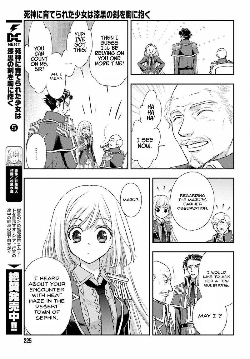 Shinigami Ni Sodaterareta Shoujo Wa Shikkoku No Tsurugi Wo Mune Ni Idaku Chapter 31 Page 17