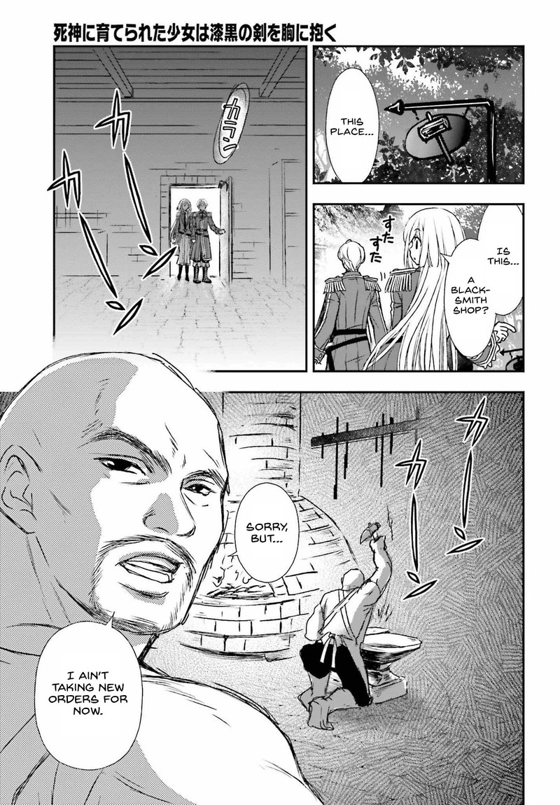 Shinigami Ni Sodaterareta Shoujo Wa Shikkoku No Tsurugi Wo Mune Ni Idaku Chapter 32 Page 17