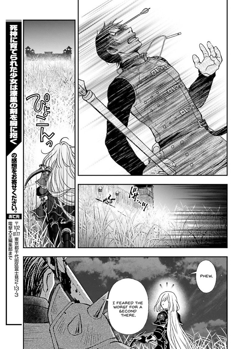 Shinigami Ni Sodaterareta Shoujo Wa Shikkoku No Tsurugi Wo Mune Ni Idaku Chapter 33 Page 13