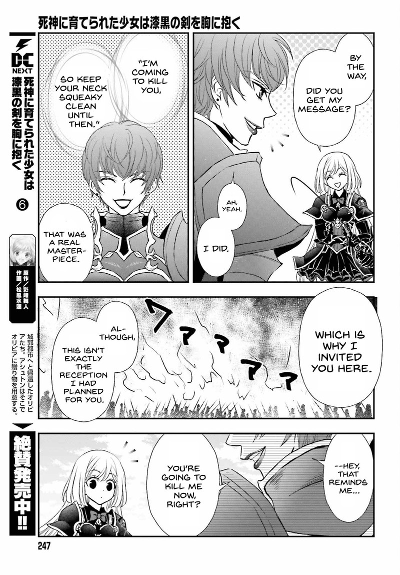 Shinigami Ni Sodaterareta Shoujo Wa Shikkoku No Tsurugi Wo Mune Ni Idaku Chapter 37 Page 11