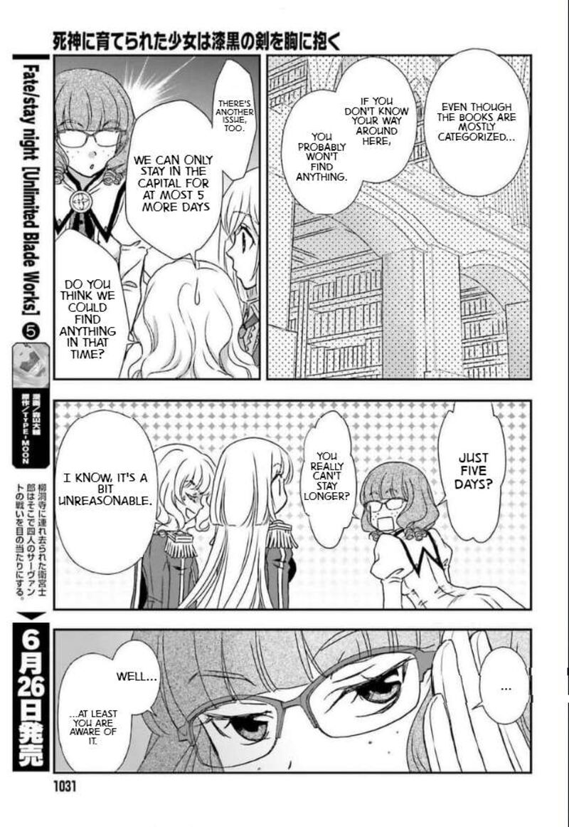 Shinigami Ni Sodaterareta Shoujo Wa Shikkoku No Tsurugi Wo Mune Ni Idaku Chapter 46 Page 15
