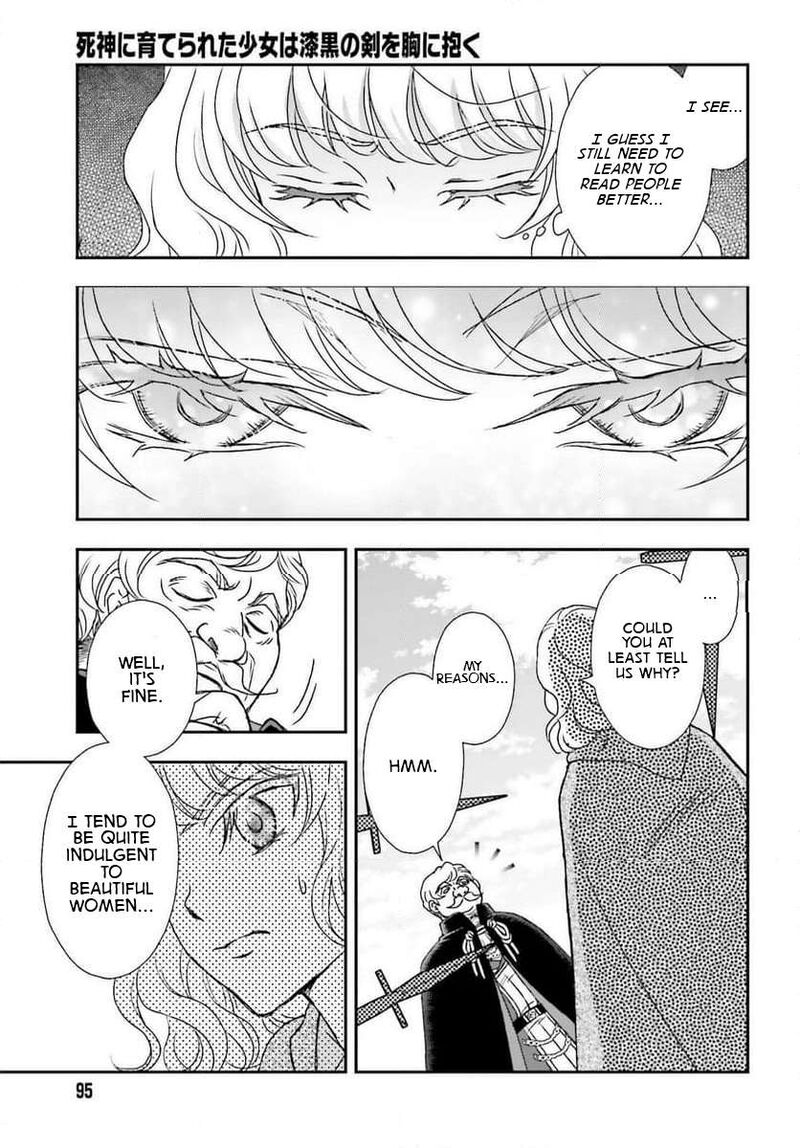 Shinigami Ni Sodaterareta Shoujo Wa Shikkoku No Tsurugi Wo Mune Ni Idaku Chapter 48 Page 37