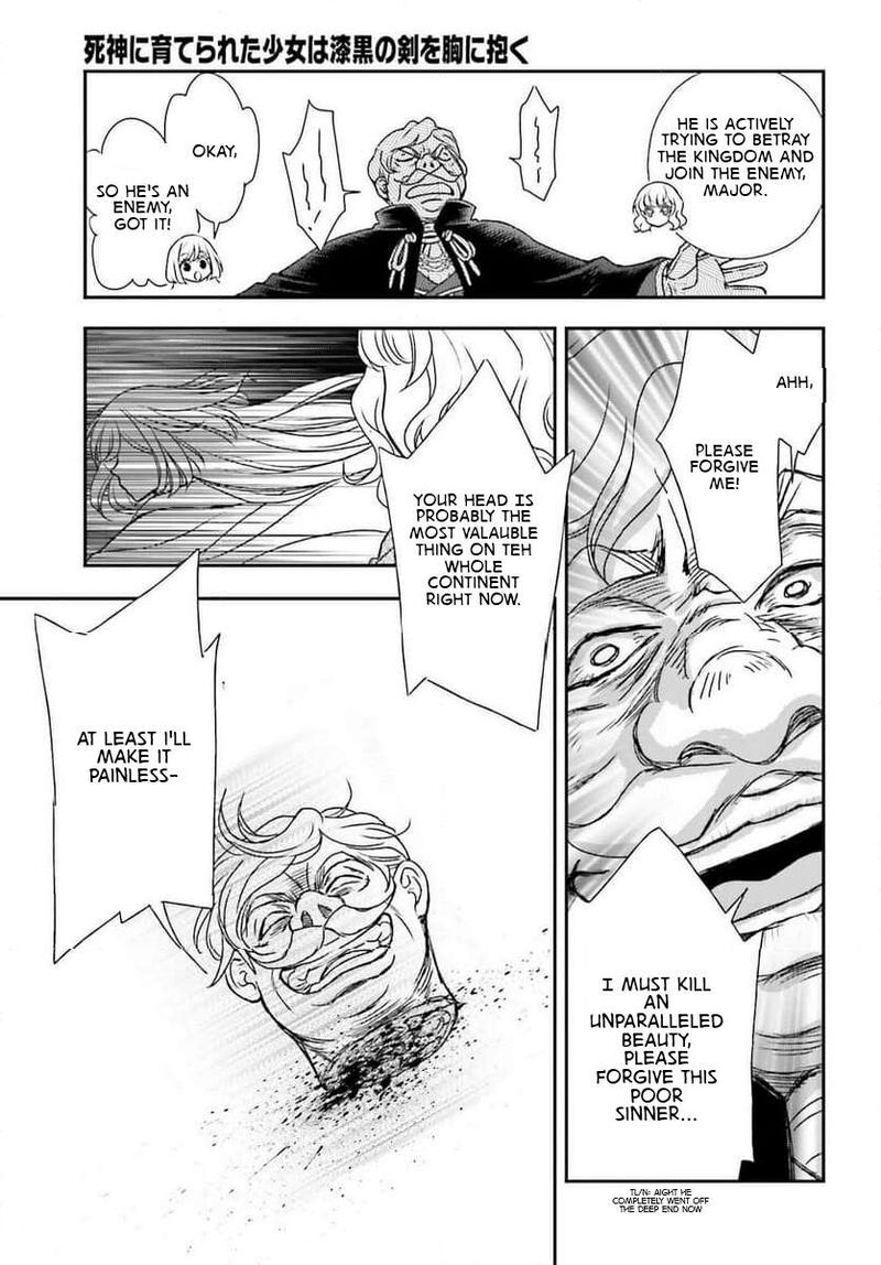 Shinigami Ni Sodaterareta Shoujo Wa Shikkoku No Tsurugi Wo Mune Ni Idaku Chapter 48 Page 41