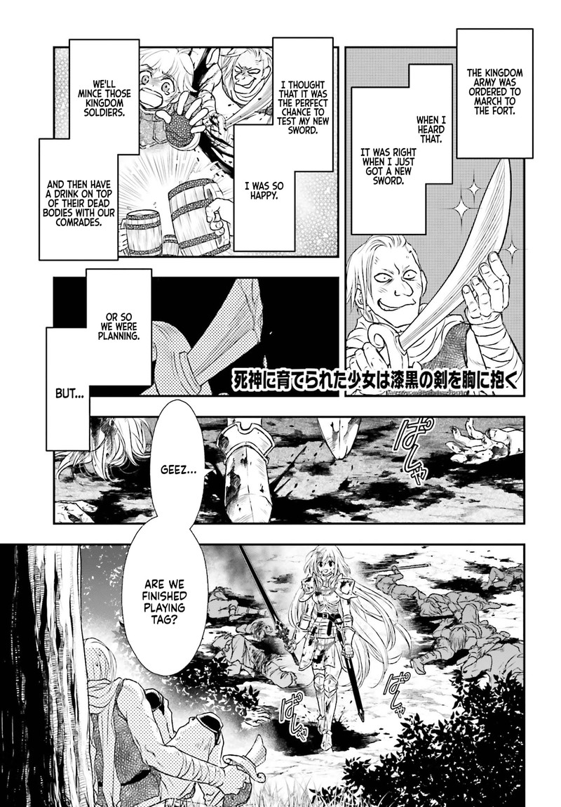 Shinigami Ni Sodaterareta Shoujo Wa Shikkoku No Tsurugi Wo Mune Ni Idaku Chapter 5 Page 1