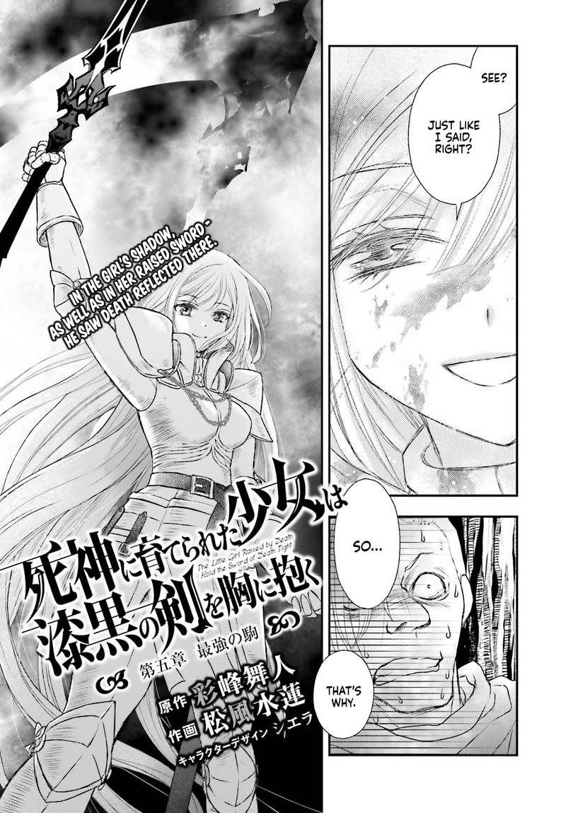 Shinigami Ni Sodaterareta Shoujo Wa Shikkoku No Tsurugi Wo Mune Ni Idaku Chapter 5 Page 3