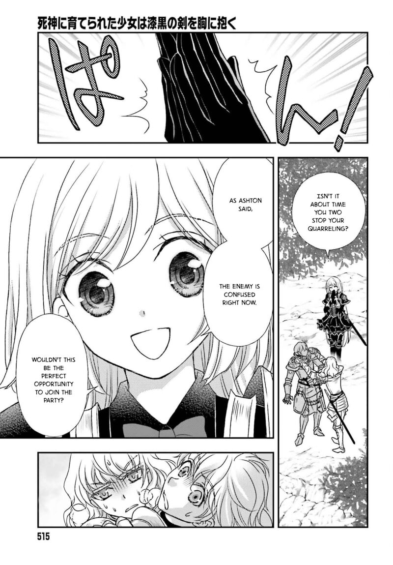 Shinigami Ni Sodaterareta Shoujo Wa Shikkoku No Tsurugi Wo Mune Ni Idaku Chapter 50 Page 11