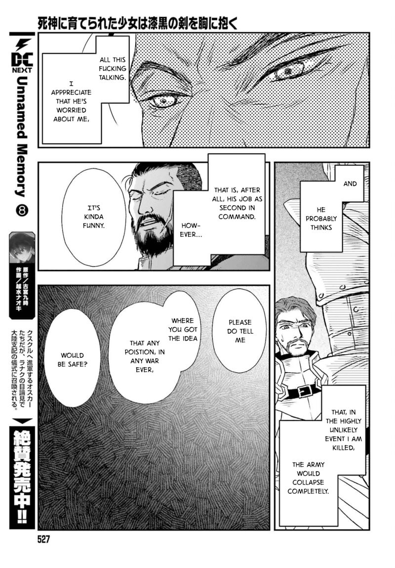 Shinigami Ni Sodaterareta Shoujo Wa Shikkoku No Tsurugi Wo Mune Ni Idaku Chapter 50 Page 23