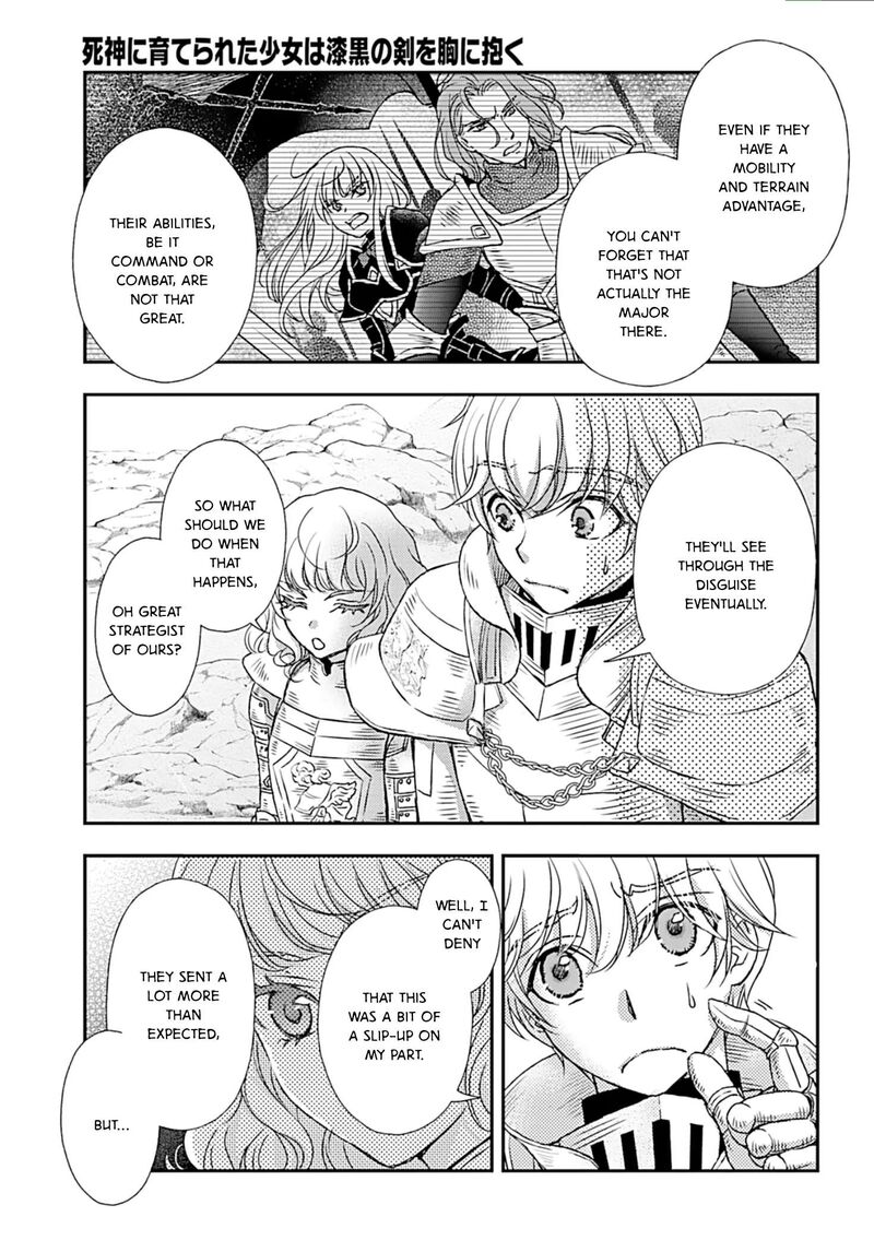 Shinigami Ni Sodaterareta Shoujo Wa Shikkoku No Tsurugi Wo Mune Ni Idaku Chapter 51 Page 9