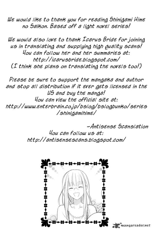 Shinigamihime No Saikon Chapter 9 Page 1