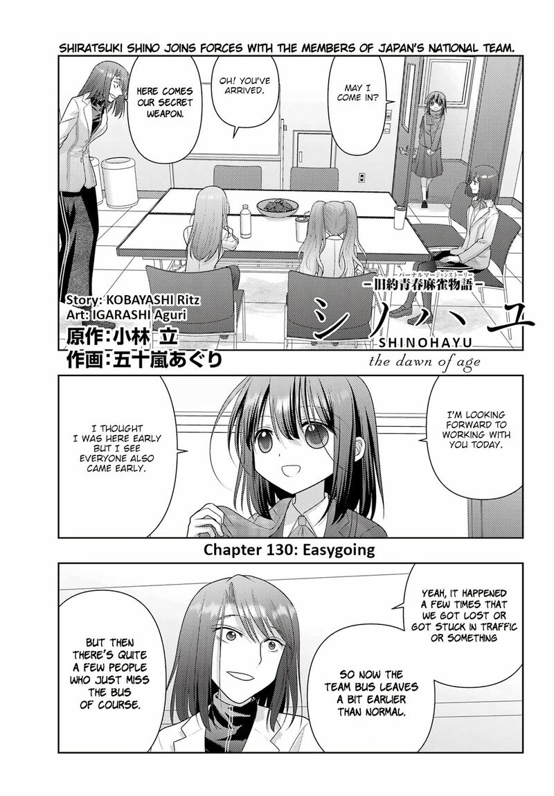 Shinohayu The Dawn Of Age Chapter 130 Page 1