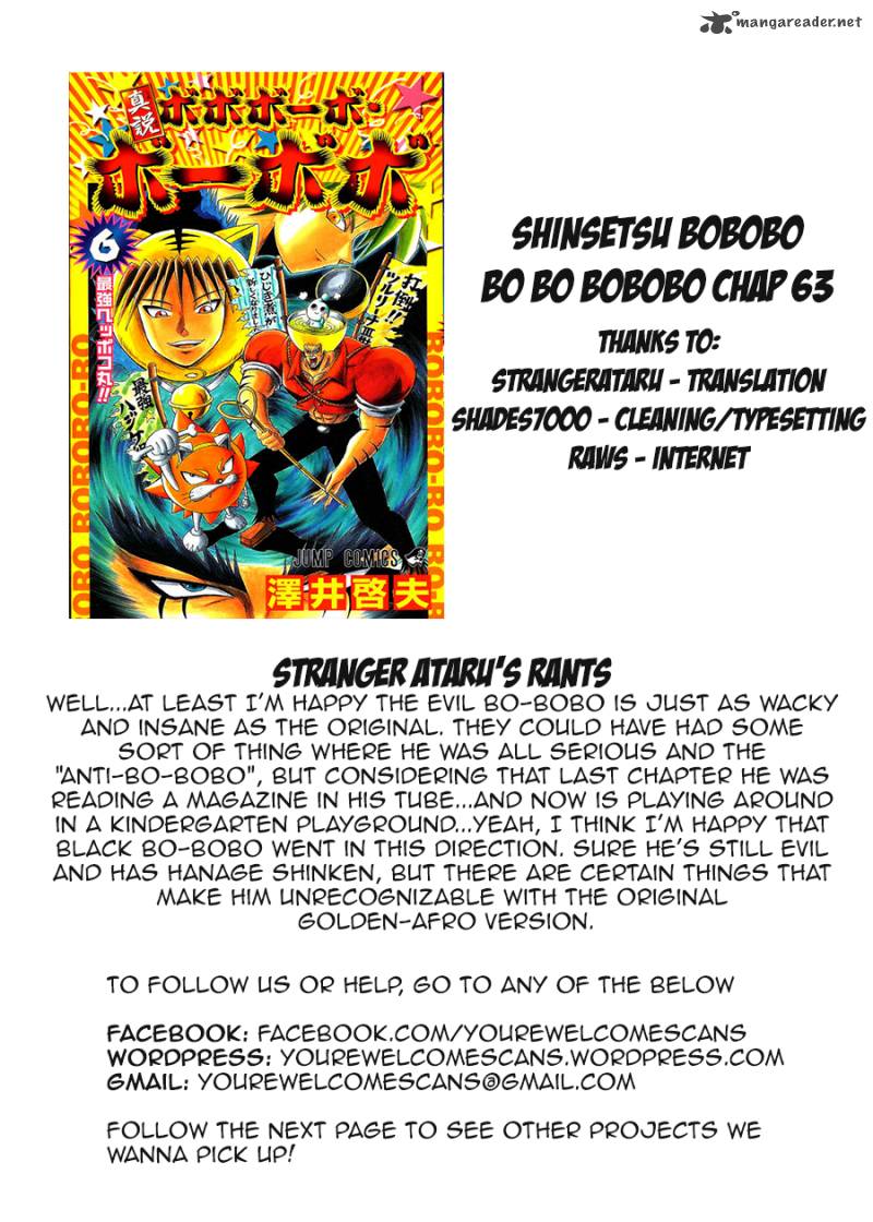 Shinsetsu Bobobo Bo Bo Bobo Chapter 63 Page 19