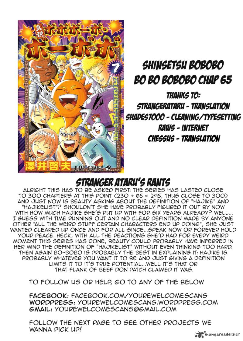 Shinsetsu Bobobo Bo Bo Bobo Chapter 65 Page 27