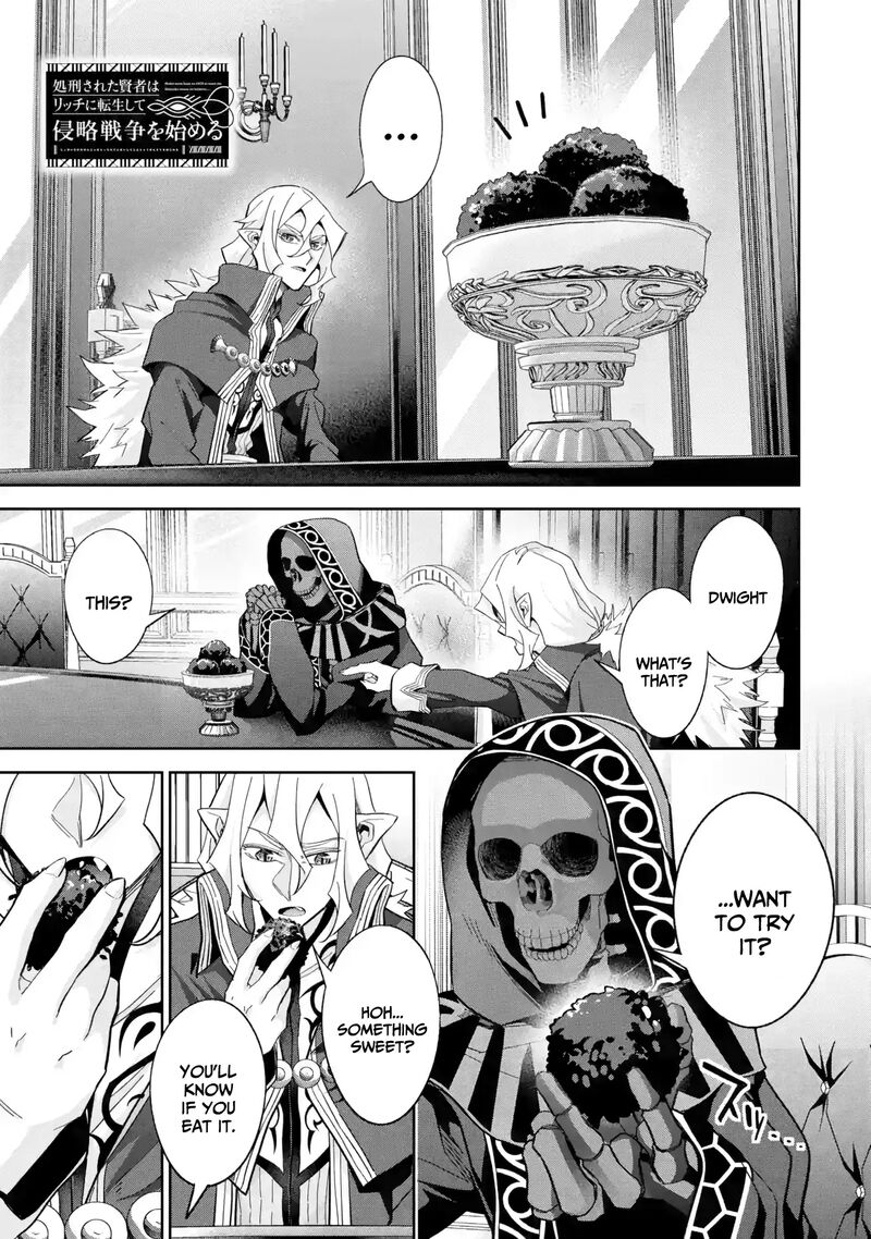 Shokei Sareta Kenja Wa Lich Ni Tensei Shite Shinryaku Sensou O Hajimeru Chapter 43 Page 2