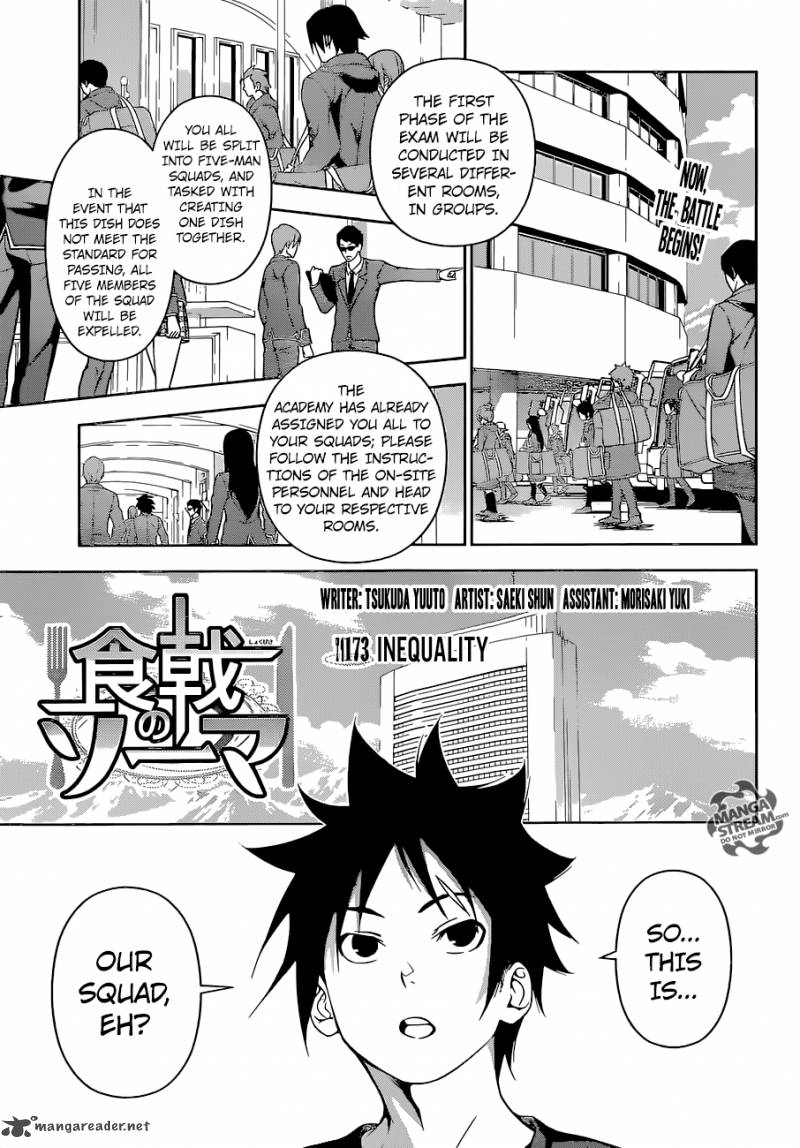 Shokugeki No Soma Chapter 173 Page 1