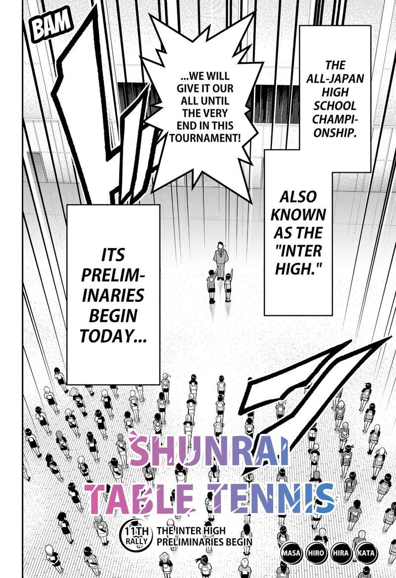 Shunrai Table Tennis Chapter 11 Page 2