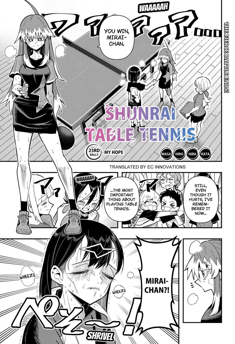 Shunrai Table Tennis Chapter 23 Page 1