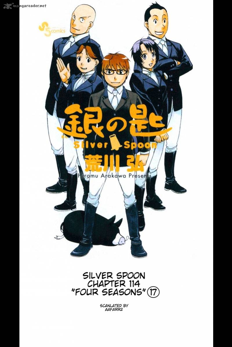 Silver Spoon Chapter 114 Page 1