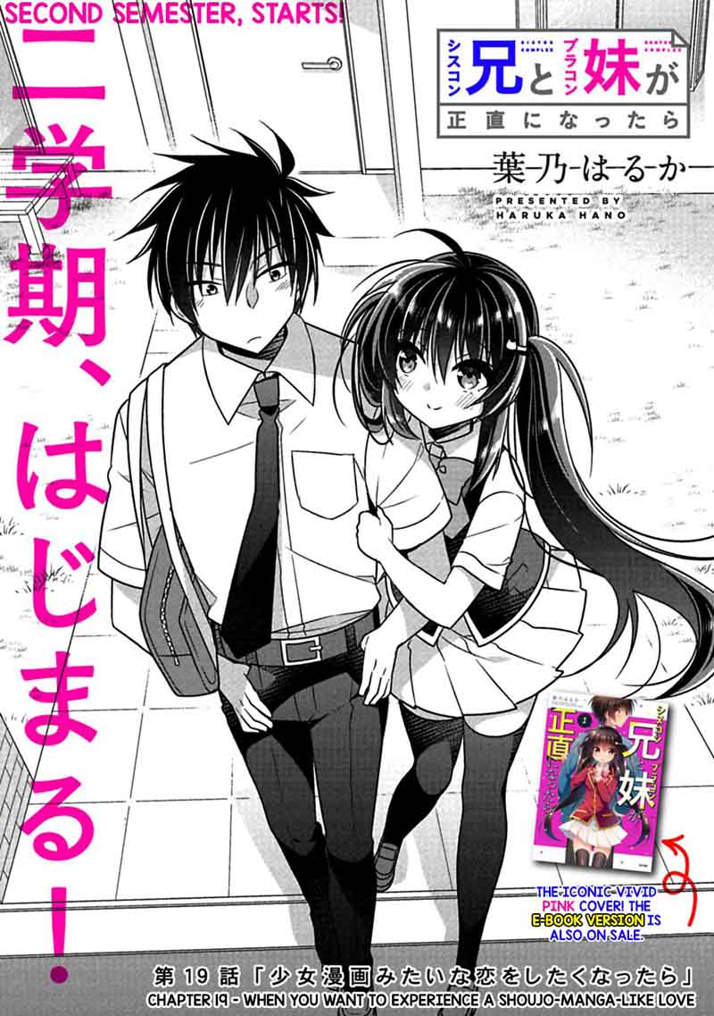 Siscon Ani To Brocon Imouto Ga Shoujiki Ni Nattara Chapter 19 Page 2