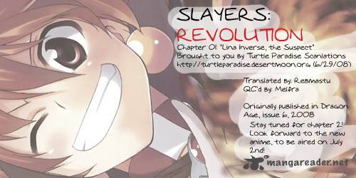 Slayers Revolution Chapter 1 Page 1