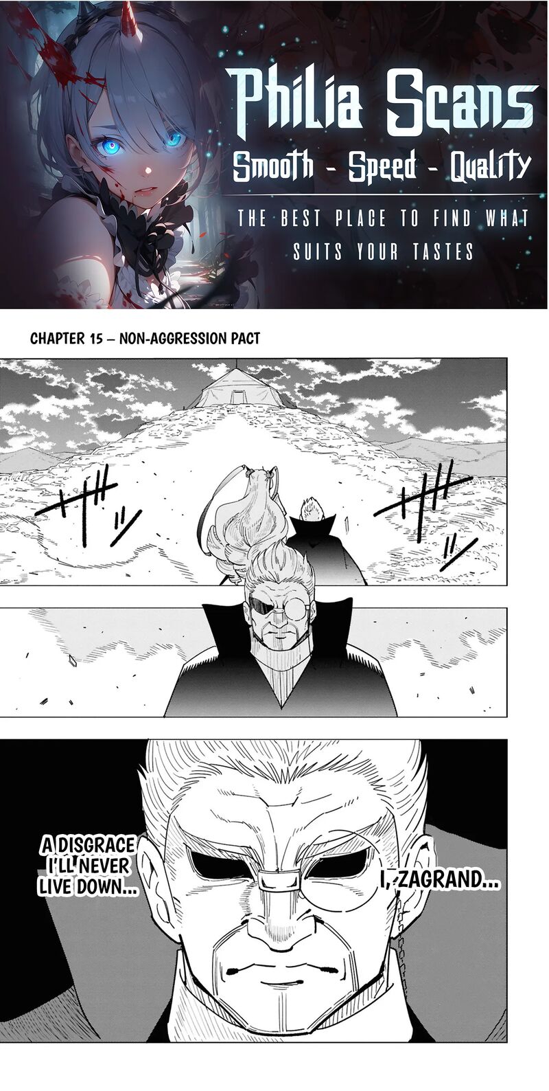 Souzou Renkinjutsu Shi Wa Jiyuu Wo Oukasuru Furusato Wo Tsuihou Saretara Maou No Wo Hizamoto De Chouzetsu Kouka No Magic Item Tsukuri Houdai Ni Narimashita Chapter 15 Page 1
