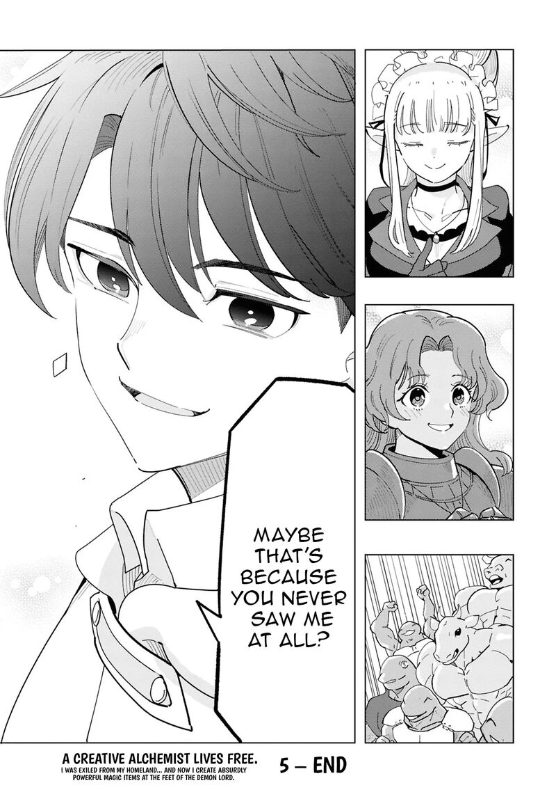 Souzou Renkinjutsu Shi Wa Jiyuu Wo Oukasuru Furusato Wo Tsuihou Saretara Maou No Wo Hizamoto De Chouzetsu Kouka No Magic Item Tsukuri Houdai Ni Narimashita Chapter 16 Page 30