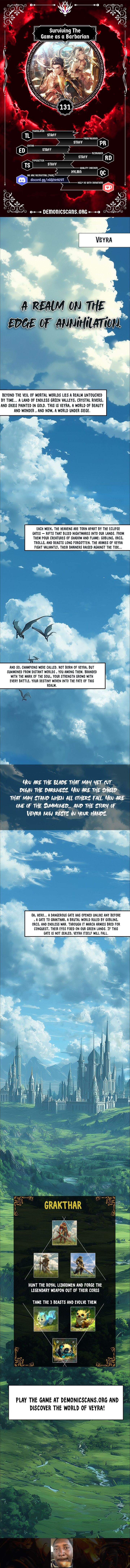 Surviving The Game As A Barbarian Chapter 131 Page 1