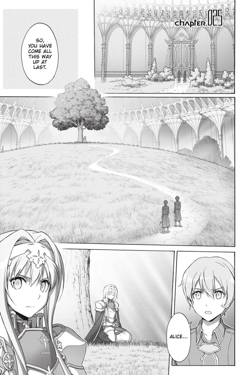 Sword Art Online Alicization Chapter 25 Page 1