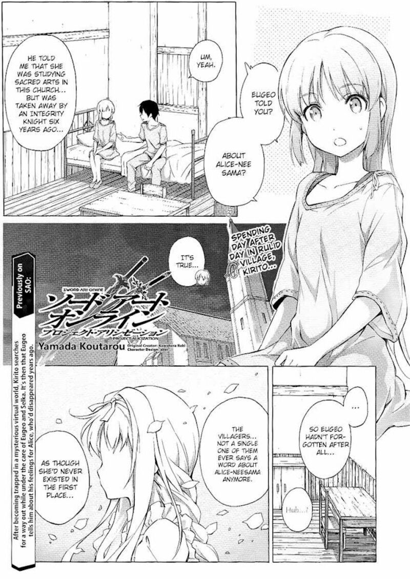 Sword Art Online Alicization Chapter 9 Page 1