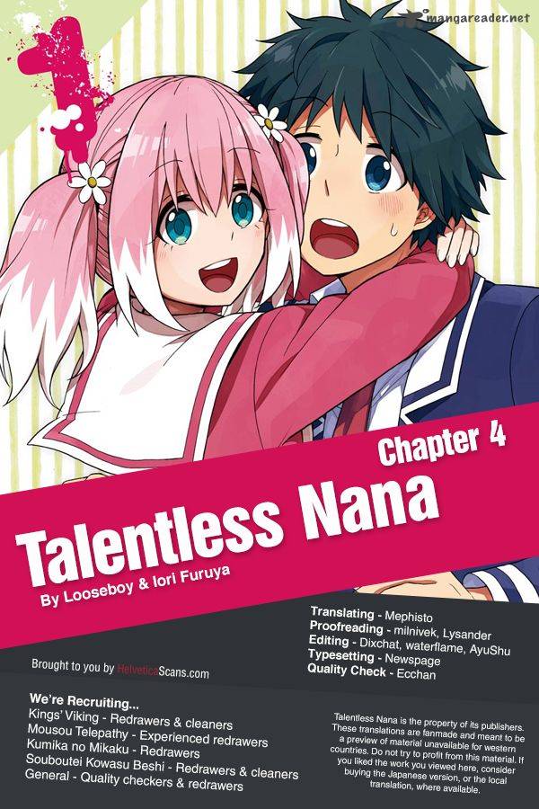 Talentless Nana Chapter 4 Page 1
