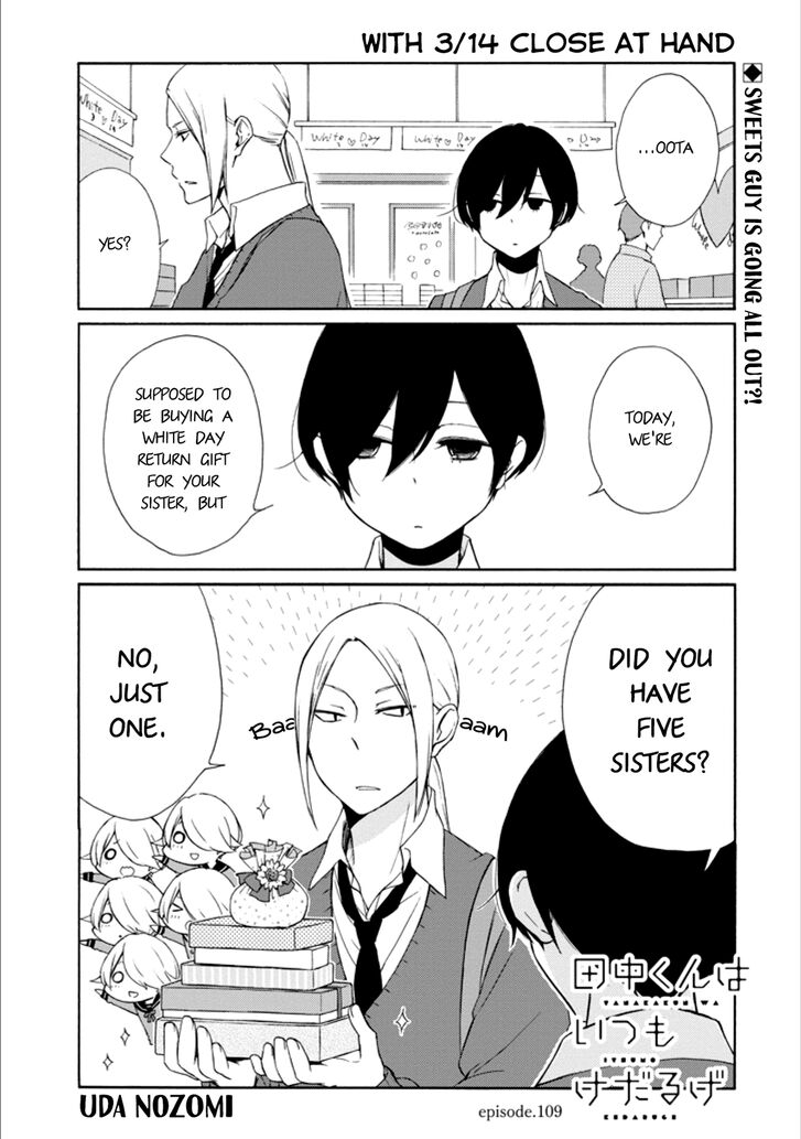 Tanaka Kun Wa Itsumo Kedaruge Chapter 109 Page 2