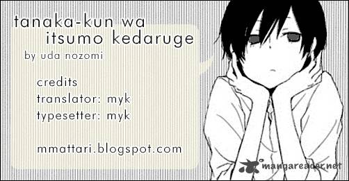 Tanaka Kun Wa Itsumo Kedaruge Chapter 2 Page 18