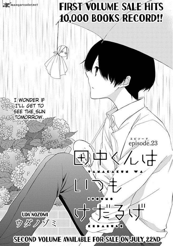 Tanaka Kun Wa Itsumo Kedaruge Chapter 23 Page 2