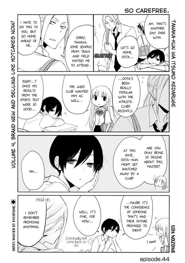 Tanaka Kun Wa Itsumo Kedaruge Chapter 44 Page 2