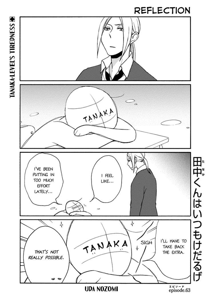 Tanaka Kun Wa Itsumo Kedaruge Chapter 63 Page 1