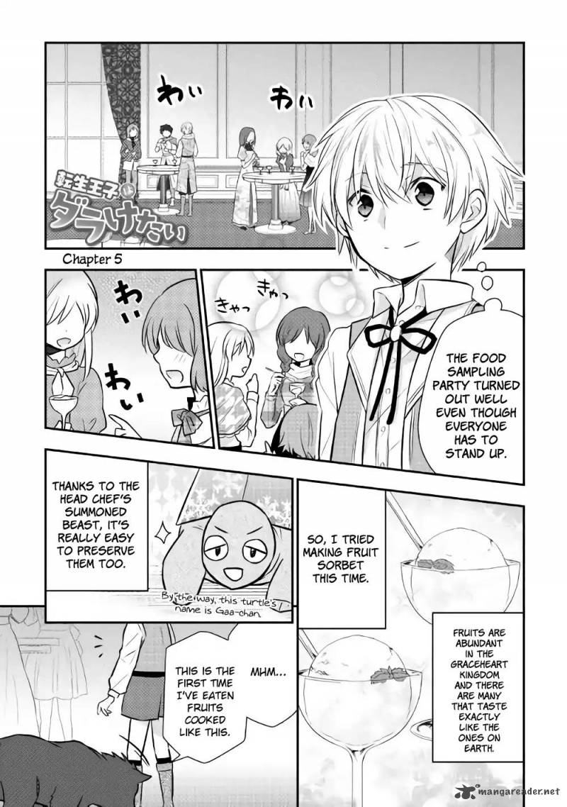 Tensei Ouji Wa Daraketai Chapter 5 Page 1