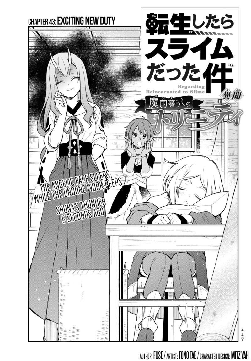 Tensei Shitara Slime Datta Ken Ibun Makuni Kurashi No Trinity Chapter 43 Page 1